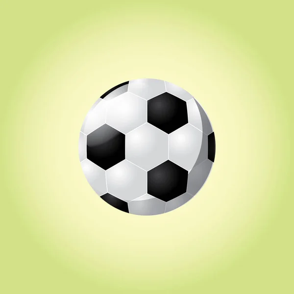 Pelota Fútbol Icono Vector Ilustración — Vector de stock