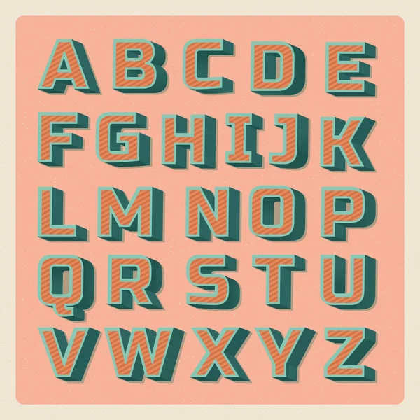 Vektor Illustration Eines Alten Alphabets — Stockvektor