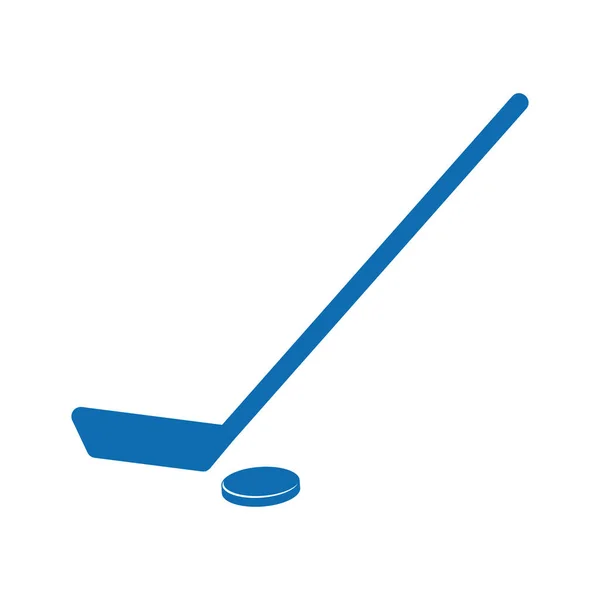 Icono Plano Hockey Sobre Hielo Ilustración Vectorial — Archivo Imágenes Vectoriales