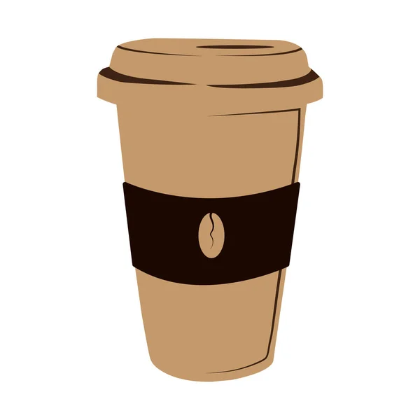 Tasse Emporter Café Chaud — Image vectorielle