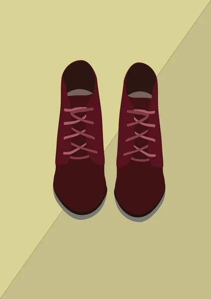 Schuhe Stilisierte Vektorillustration — Stockvektor