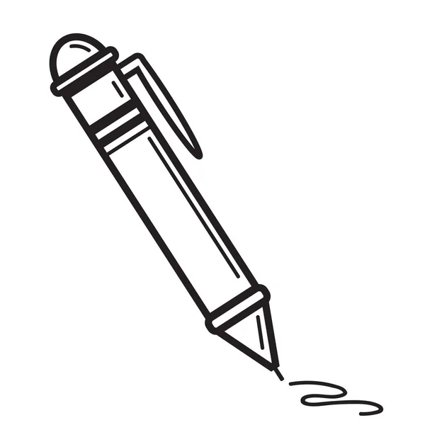 Ручка Плоска Іконка Векторні Ілюстрації — стоковий вектор
