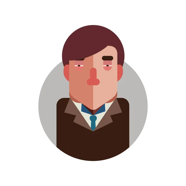 Businessman Avatar Character Icon Vector Illustration Design — Stock Vector