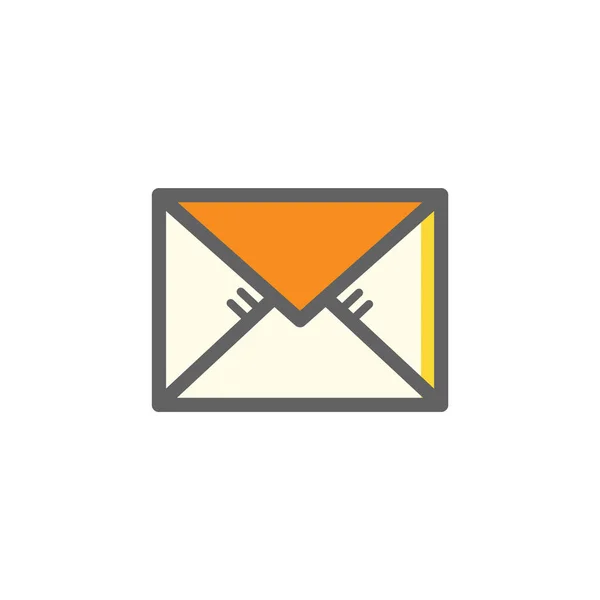 Icona Della Busta Simbolo Della Lettera Mail Illustrazione Vettoriale — Vettoriale Stock