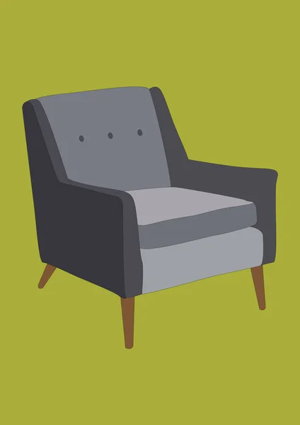 Кресло Стилизованная Векторная Иллюстрация — стоковый вектор