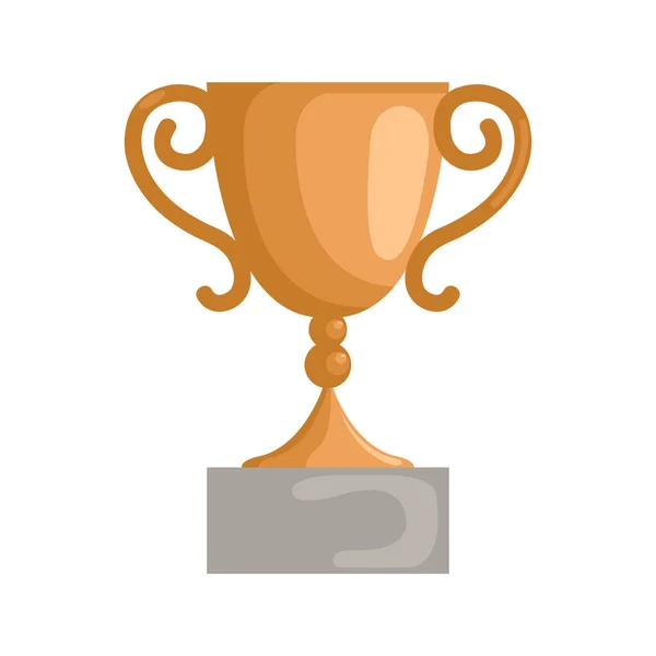 One Trophy Vector Illustration — Stock Vector
