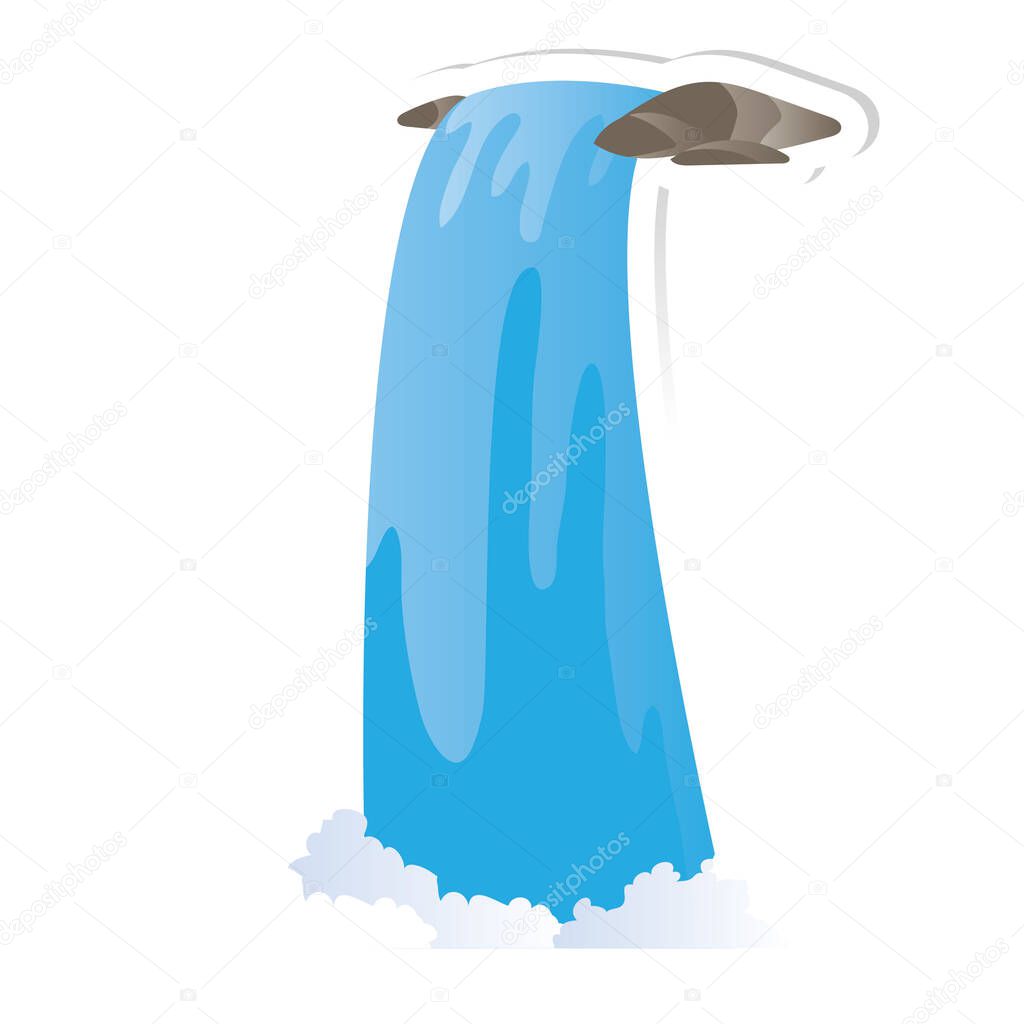 vector illustration of a blue mushroom