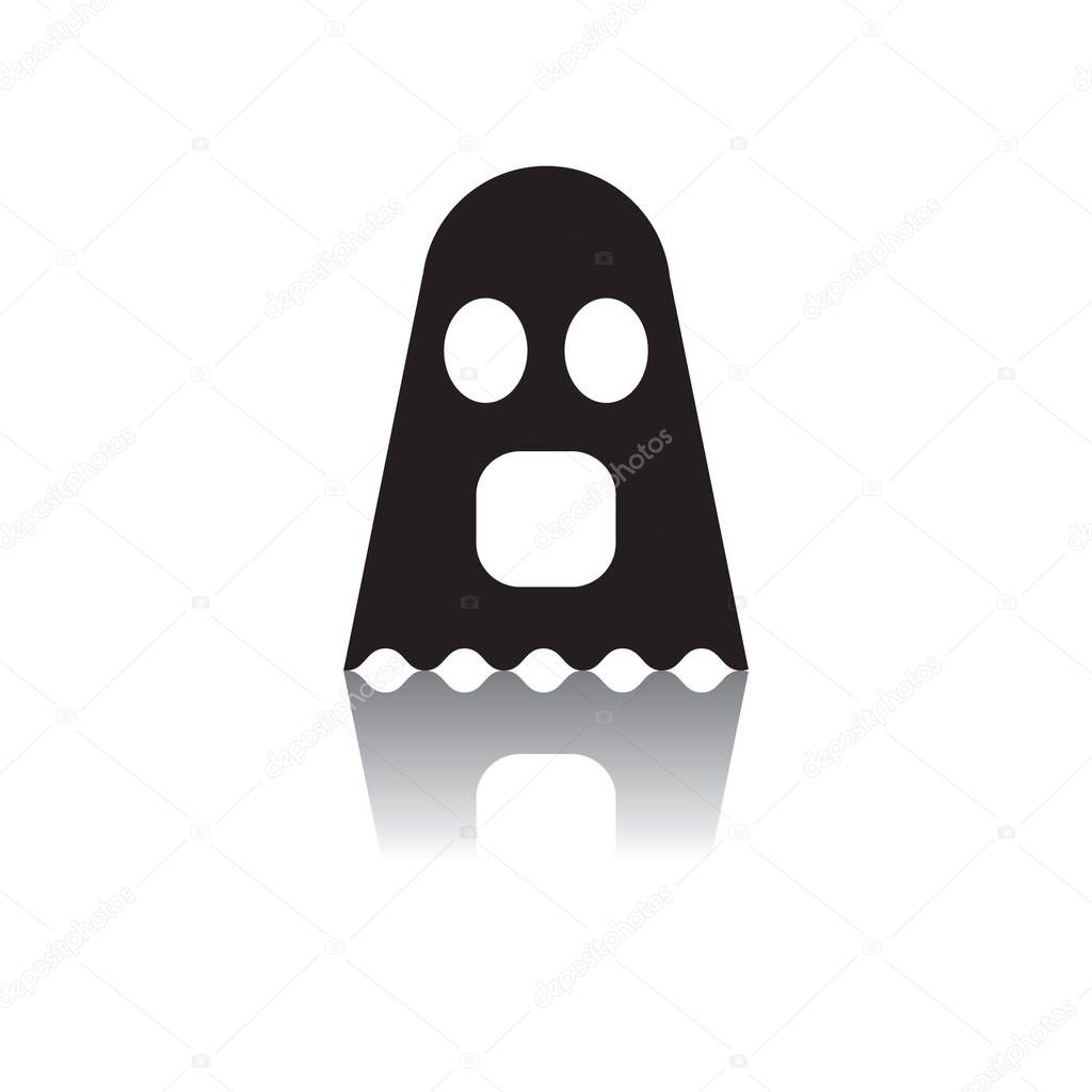 ghost icon, vector illustration