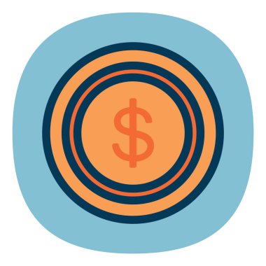 çizgi film uygulama simgesi, vektör illüstrasyonu