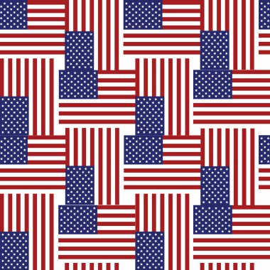 Amerikan bayrağının kusursuz deseni