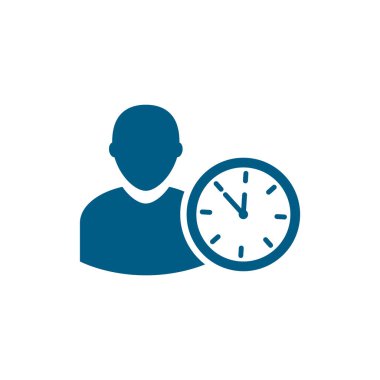 Zaman yönetimi simgesi. vektör illüstrasyonu