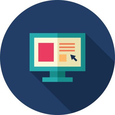 Bilgisayar biçimlendirilmiş vektör illüstrasyonu