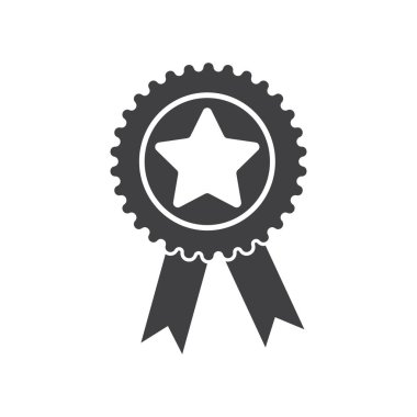 Madalya simgesi, tasarım vektörü illüstrasyonu