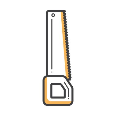 El testeresi biçimlendirilmiş vektör çizimi