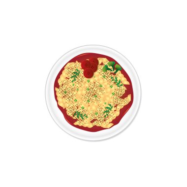 İtalyan mutfağının vektör çizimi