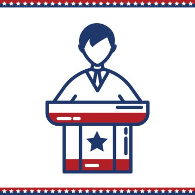 seçim oy vektörü simgesi