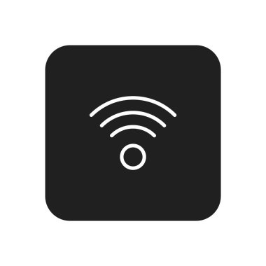 Kablosuz ağ ikonu, vektör illüstrasyonu. düz tasarım biçimi