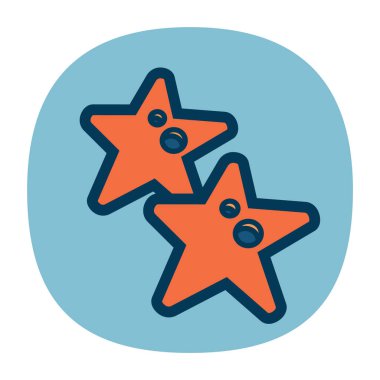 çizgi film uygulama simgesi, vektör illüstrasyonu