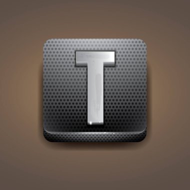 alfabe harfi w. vektör çizimi