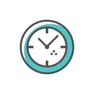 saat vektör çizgisi simgesi