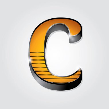 Beyaz arkaplan üzerinde siyah yazı tipinin 3d tasarımı, büyük harf u