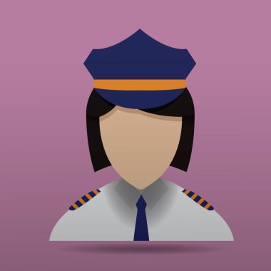 Düz dizayn vektör çizimi mavi takım elbiseli bir adamın