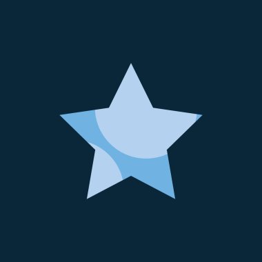 yıldız simgesi vektör illüstrasyonu