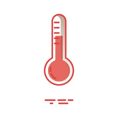 termometre simgesi, vektör illüstrasyonu