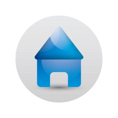 Ev simgesinin vektör illüstrasyonu