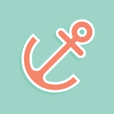 çapa simgesi. vektör illüstrasyonu