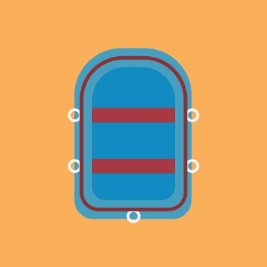 Seyahat çantası simgesinin vektör illüstrasyonu