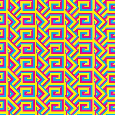 Geometrik şekilli kusursuz desen. vektör illüstrasyonu