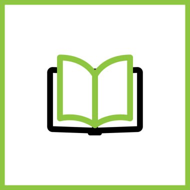 Kitap vektör simgesini aç