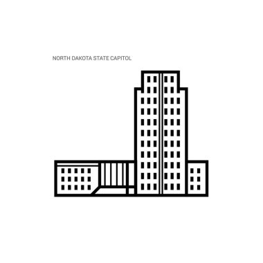 Modern şehir binalarının vektör çizimi