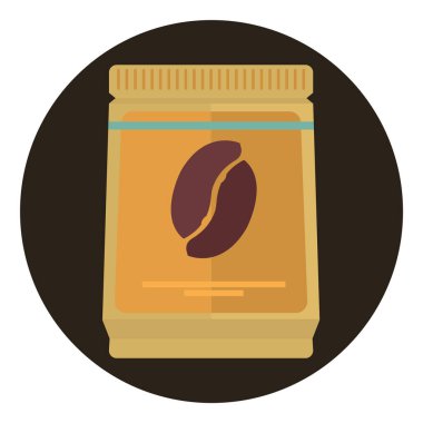 Beyaz arka planda izole edilmiş çizgi film tarzında kahve fincanı ikonu. yiyecek sembolü vektör illüstrasyonu