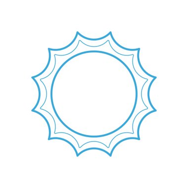 Güneş biçimlendirilmiş vektör illüstrasyonu