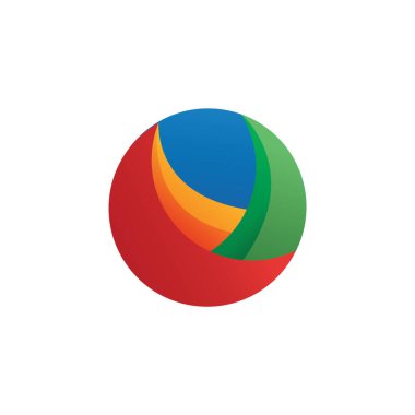 Soyut logo tasarım şablonu. vektör illüstrasyonu