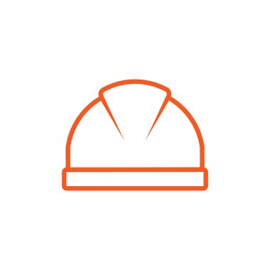 Sert şapka, vektör illüstrasyonu