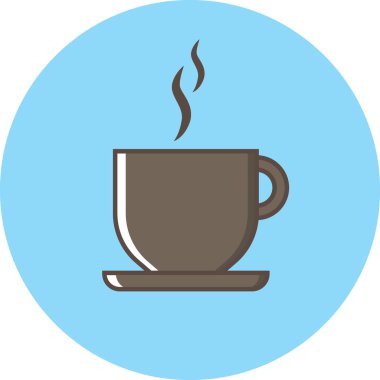 Kahve ikonu vektör illüstrasyonu