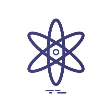 atom simgesi vektör illüstrasyonu