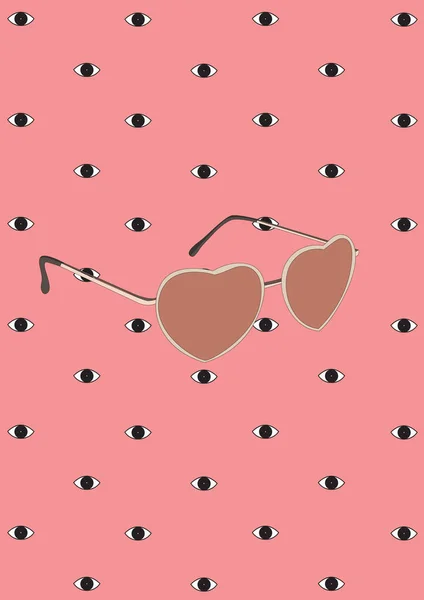 Gafas Ilustración Vectorial Estilizada — Vector de stock