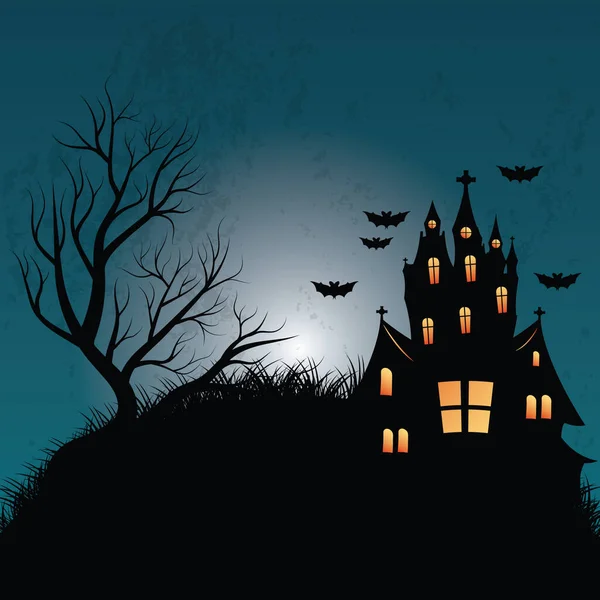 Halloween Background Design Vector Illustration — Stock Vector