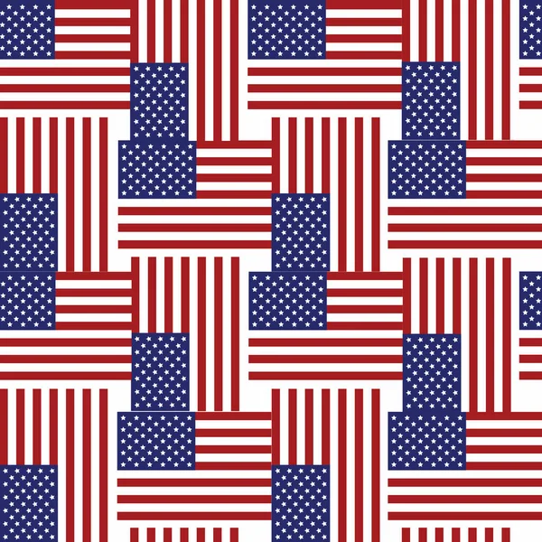 Patrón Sin Costuras Bandera Americana — Archivo Imágenes Vectoriales