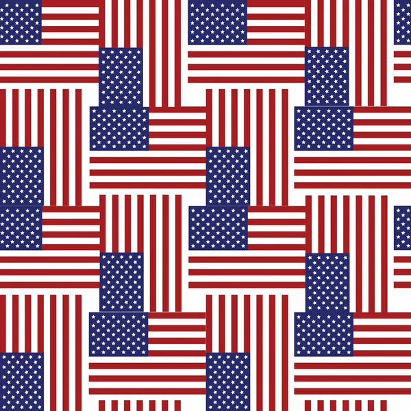 Padrão Sem Costura Bandeira Americana — Vetor de Stock