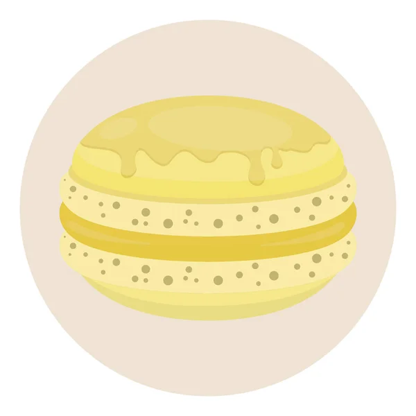 Deliciosa Ilustração Vetor Macaron — Vetor de Stock