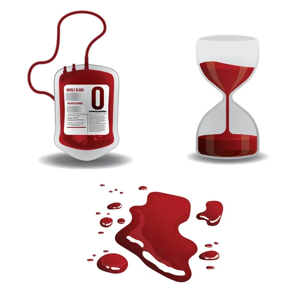 Blood Collection Design Vector Illustration — Stock Vector