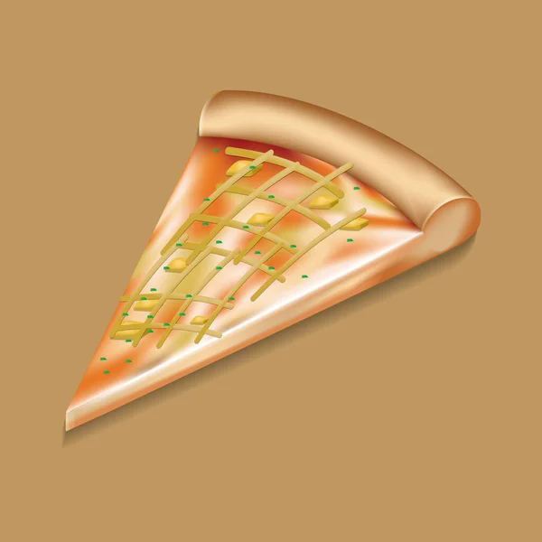 Vector Ilustración Diseño Pizza — Vector de stock