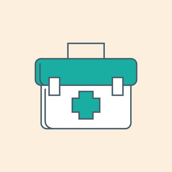 Medical Kit Icon Vector Illustration — Stock Vector