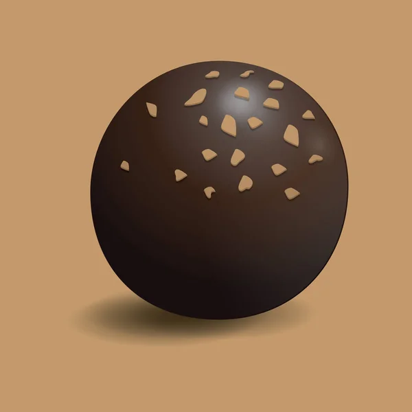 Ilustração Vetorial Ovo Chocolate — Vetor de Stock