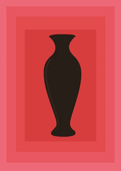 Vaso Illustrazione Vettoriale Stilizzata — Vettoriale Stock